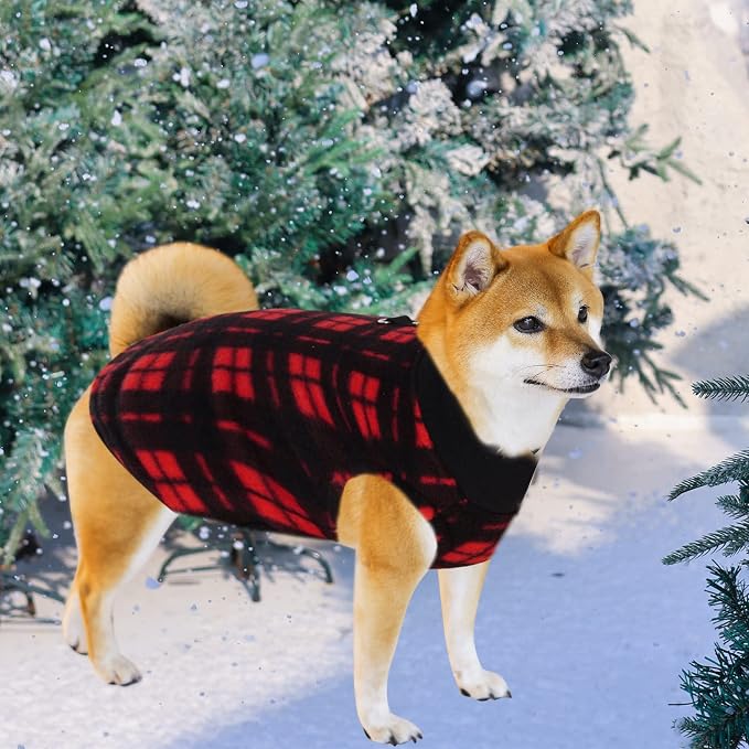Rbenxia 4 Buffalo Plaid Dog Sweaters - Image 6