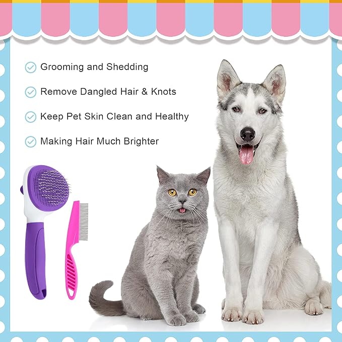 Cat Brushes for Indoor Cats, Dog Brush for Shedding - Image 4