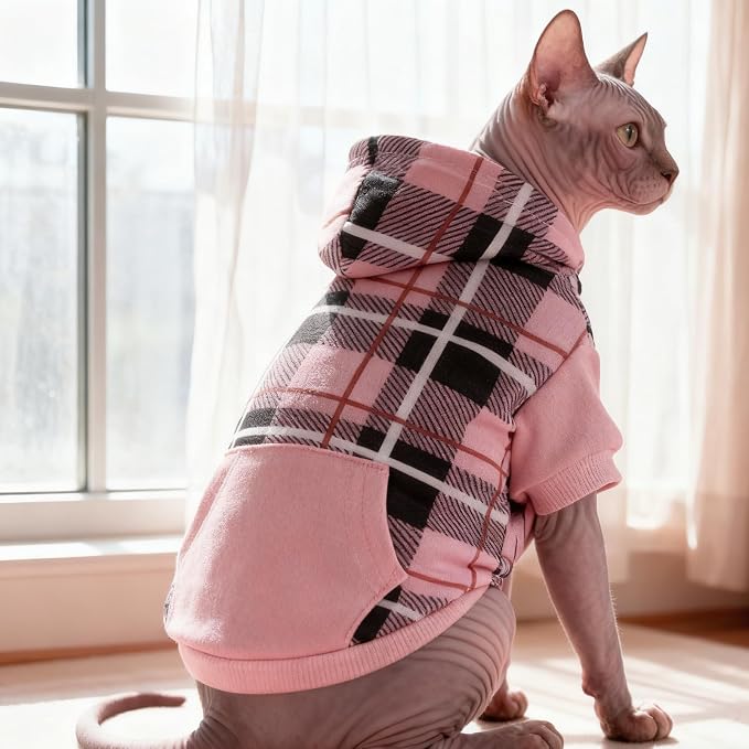EXPAWLORER Plaid Cat Hoodie - Image 7