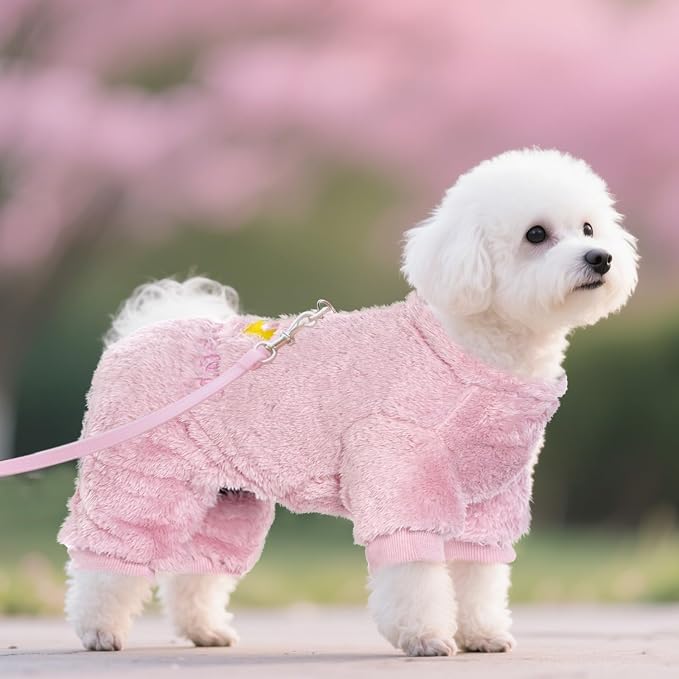 Plush Dog Pajamas Cute Warm Puppy Crown Pajamas Warm Kitten Winter Jumpsuit - Image 6