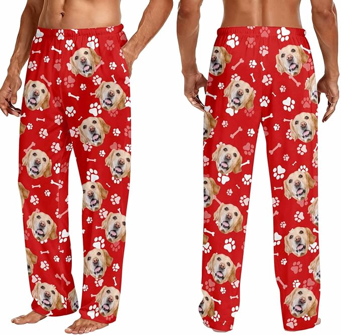 Custom Couple Pajama Pants Sock - Image 3