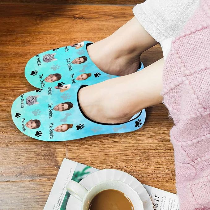Artsadd Custom Pajamas for Women Men Family, Personalized Face Pjs Pajama Pants - Image 5