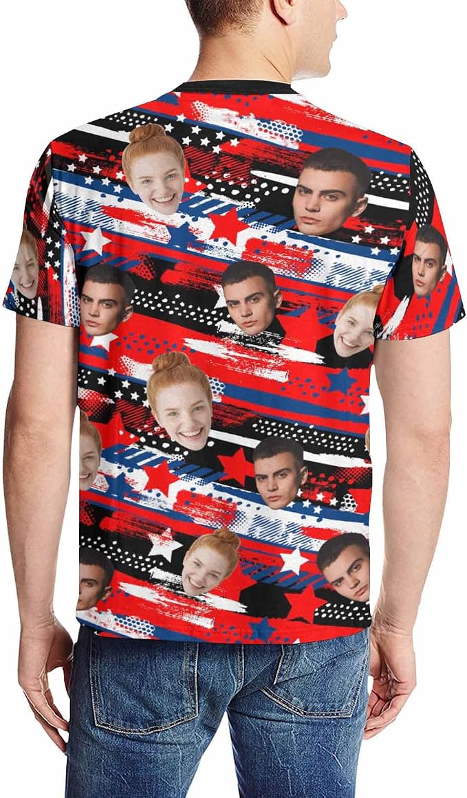 Custom T Shirts with Face Photo Text Pet Shirt - Image 2