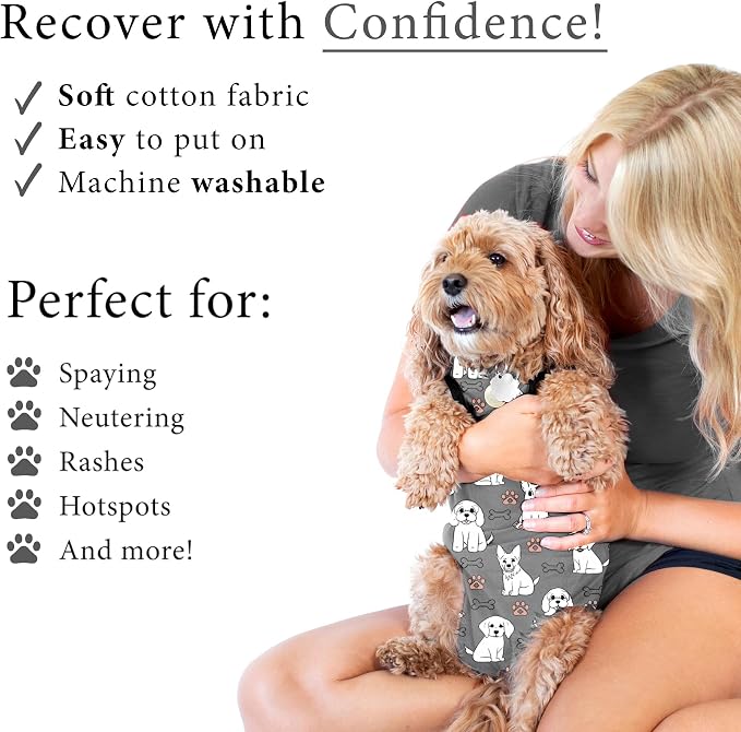 BellyGuard Dog Surgery Recovery Suit, Dog Onesie - Image 4