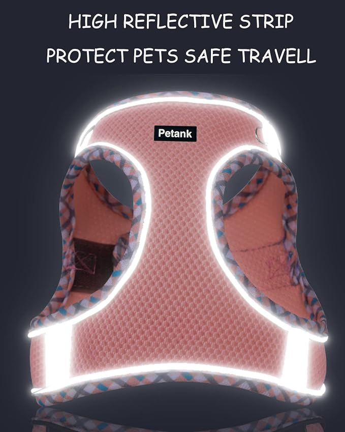 Petank Green Dog Harness, No Pull, Puppy Harness and Leash Set, Jacquard Mesh - Image 4