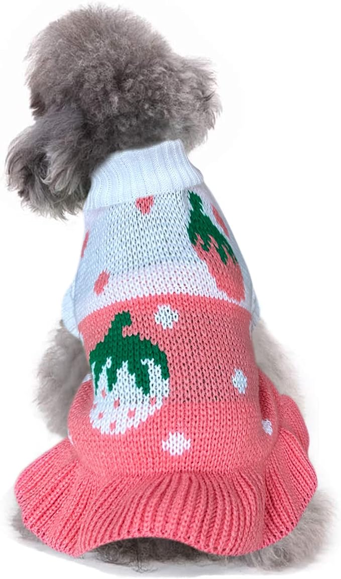 CHBORCHICEN Pet Dog Sweaters Classic Knitwear Turtleneck Winter Warm Puppy by CHBORCHICEN