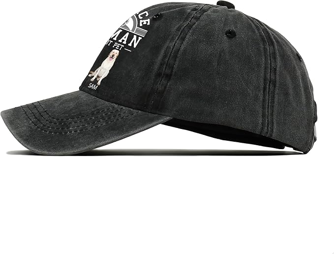 Personalized Vintage Washed Denim Dad Hat, Custom Baseball Cap - Image 7
