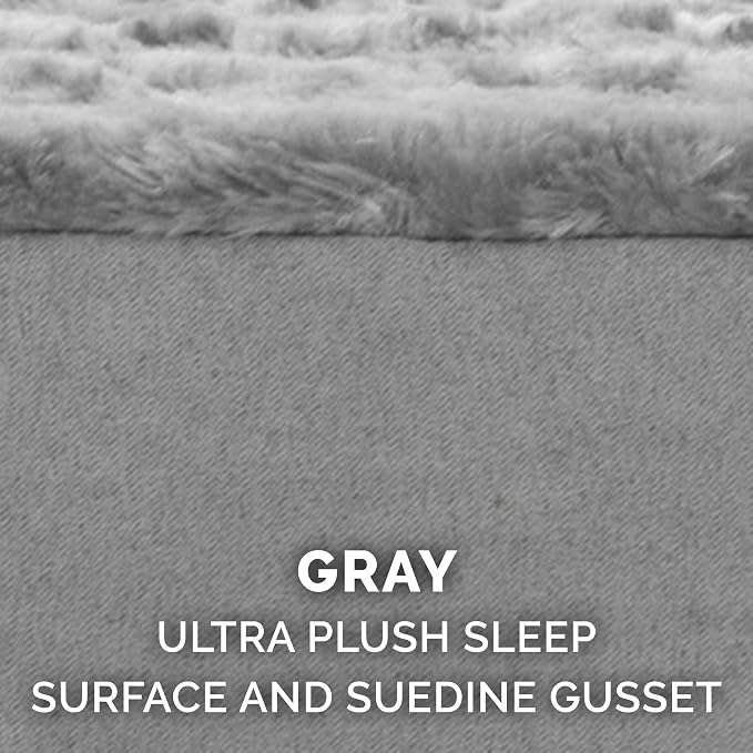 Furhaven Replacement Dog Bed Cover Ultra Plush Faux Fur & Suede Mattress - Image 4