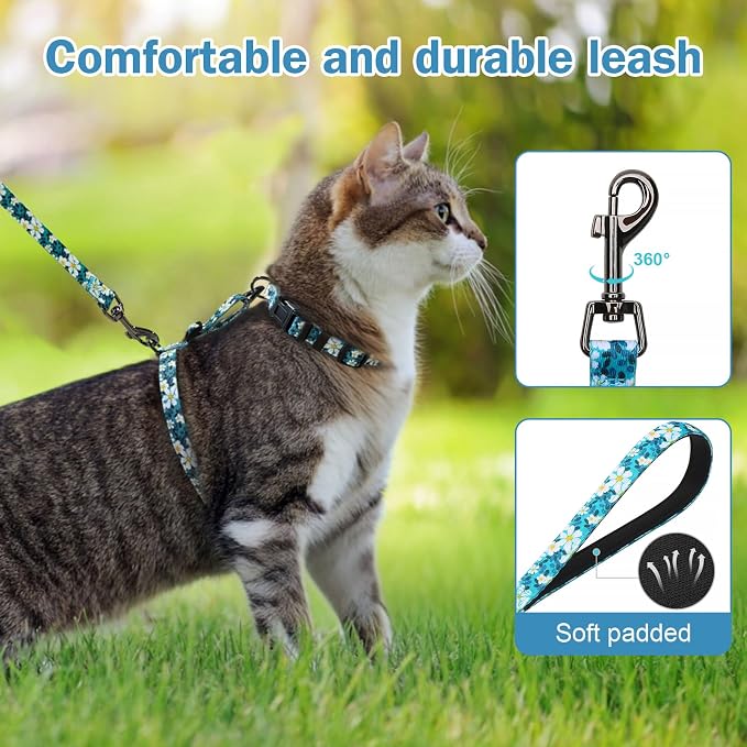 Hikiko Cat Harness and Leash Set Escape Proof Adjustable Walking Travel Cute - Image 4