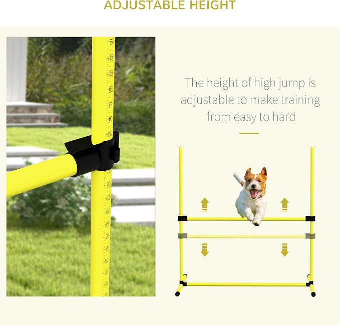 4 Pack Dog Agility Jumps with Carry Bag Exercise, Dog Agility Course Backyard - Image 4