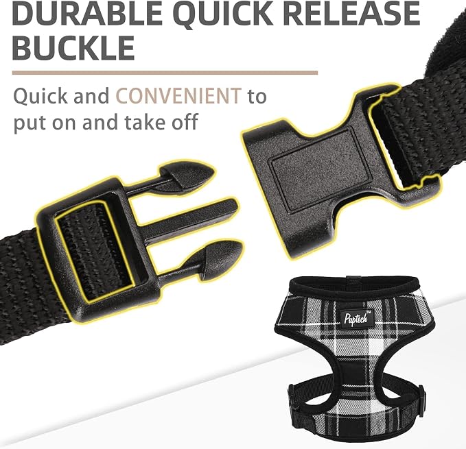 PUPTECK Soft Mesh Dog Harness and Leash Set Pet Puppy Cat Comfort Padded Vest - Image 4