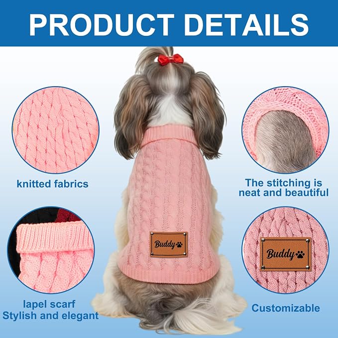 Personalized Small Dog Sweater - Image 4