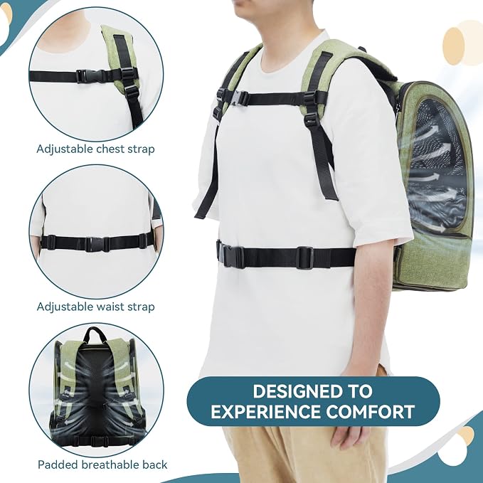 Petsfit Cat Backpack Carrier, Dog Carrier Backpacks Expandable - Image 6