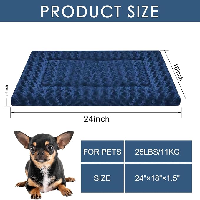 Dog Bed Mat - Comfortable Dog Kennel Pad, Soft Multi-Purpose Crate Bed Mats - Image 3