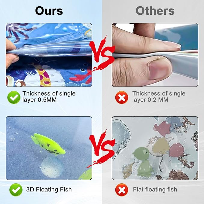 Inflatable Cat Dog Baby Water Mat Toy, Premium Anti-Scratch Leak Proof Mat - Image 5