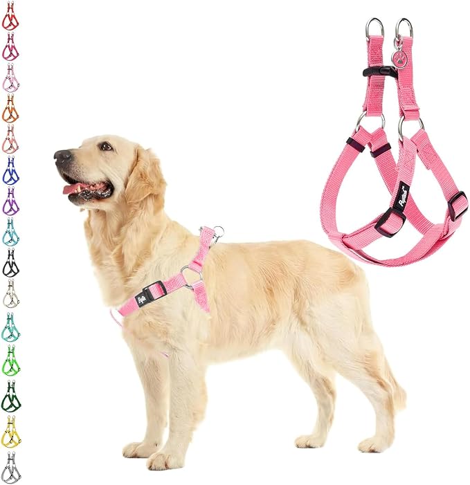 PUPTECK No Pull Dog Harness Soft Adjustable Basic Nylon Step in Puppy Vest by PUPTECK