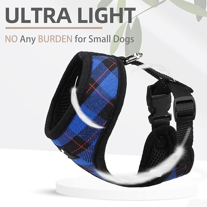 PUPTECK Soft Mesh Dog Harness and Leash Set Pet Puppy Cat Comfort Padded Vest - Image 5