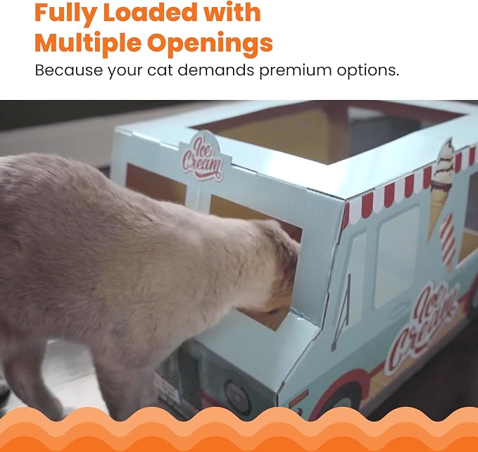 Catstages Kitty Cat Play Condo Ice Cream Truck - Image 4