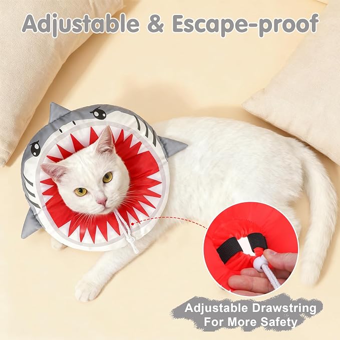 BEAUTYZOO Cat Cone Collar Soft, Cat Donut Recovery Collar after Surgery to Stop - Image 6