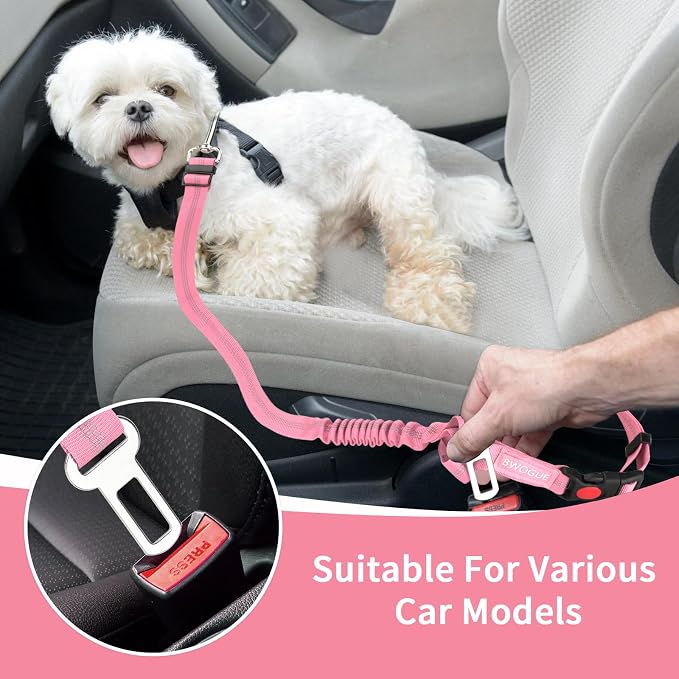 BWOGUE 2 Piece Dog Seat Belt for Car - Image 5