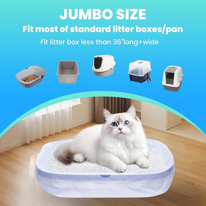 60 Pack Large litter box liners - Image 2