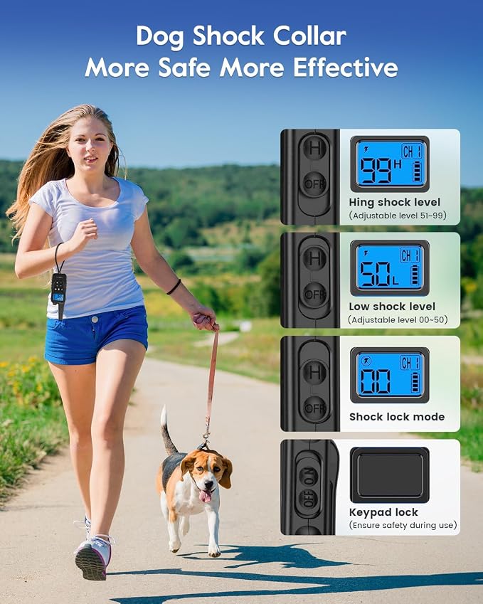 Dog Training Collar with Remote, 4200FT Electronic Dog Shock Collar with Beep - Image 2