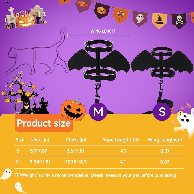 Cat Harness and Leash, Cat Halloween Costumes - Image 3
