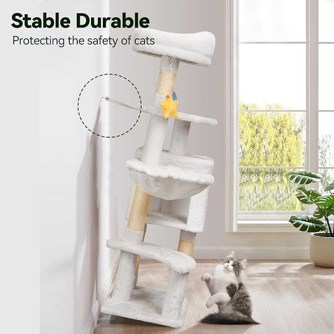 43-Inch Cat Tree, Cute Cloud Cat Tree - Image 7