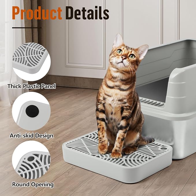 Cat Litter Box Ramp, Litter Box Step Mat - Image 4