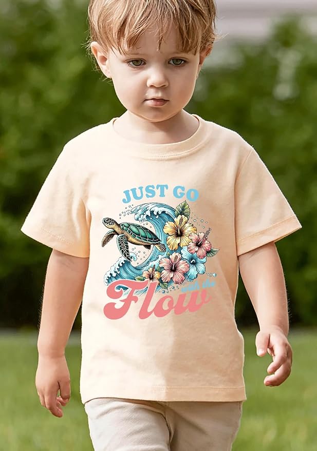 Kids Toddler Little Boys Girls T-Shirt Short Sleeve Funny Animals Graphic - Image 6