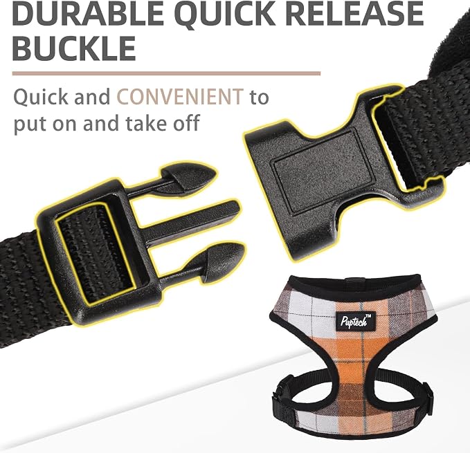 PUPTECK Soft Mesh Dog Harness and Leash Set Pet Puppy Cat Comfort Padded Vest - Image 4