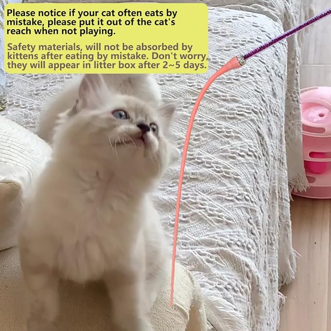 4PCS Silicone Cat Wand Toy, Interactive Cat Toys - Image 3