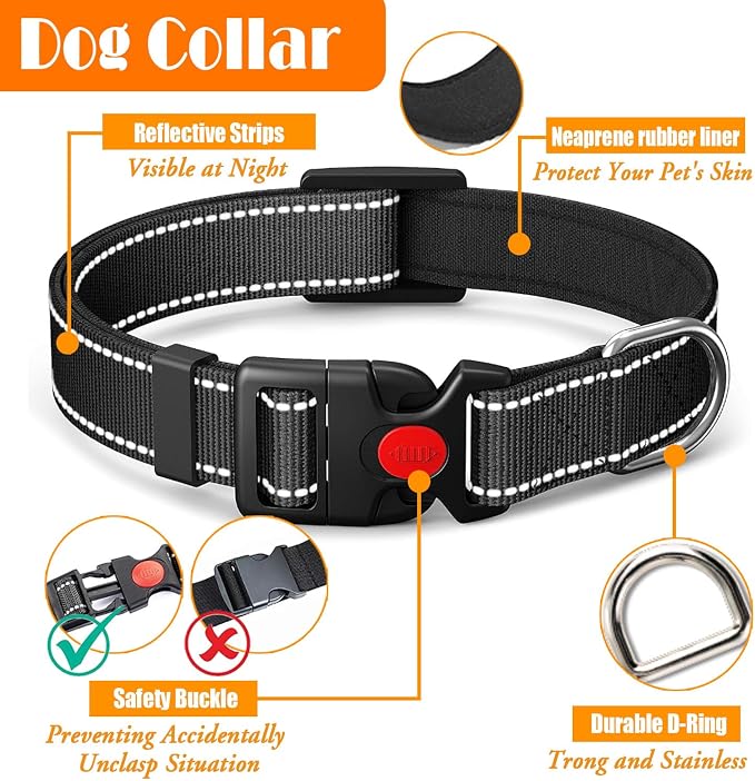 No Pull Dog Harness, Collar & Leash Set | Includes Dog Seat Belt, Collapsible - Image 6