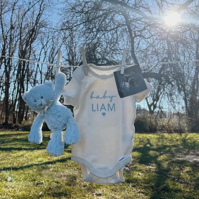 COUPLEHOODIES Personalized Baby Onesie Bodysuit – Custom Embroidery Gift - Image 8