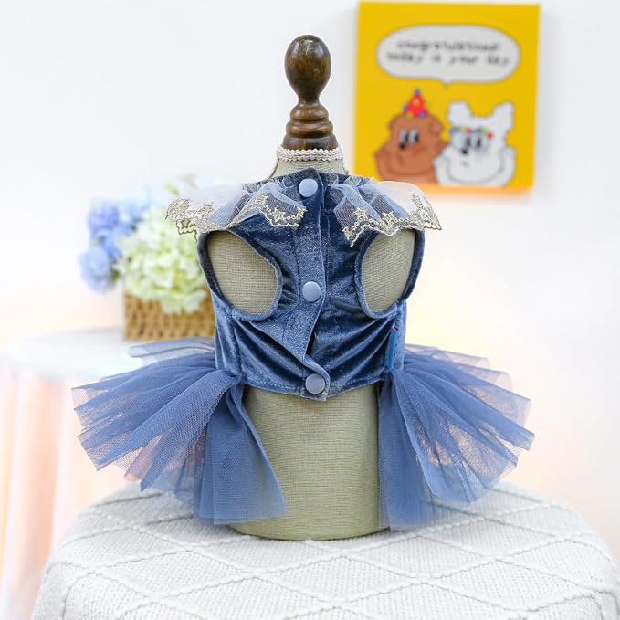 Fashion Sweet Puppy Dog Blingbling Princess Skirt Pet Dog Lace Cake Camisole - Image 3