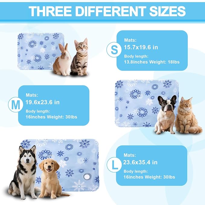 Dog Cooling Mat, Cooling Mat for Dogs & Cats, Provides Instant Relief for Small - Image 5
