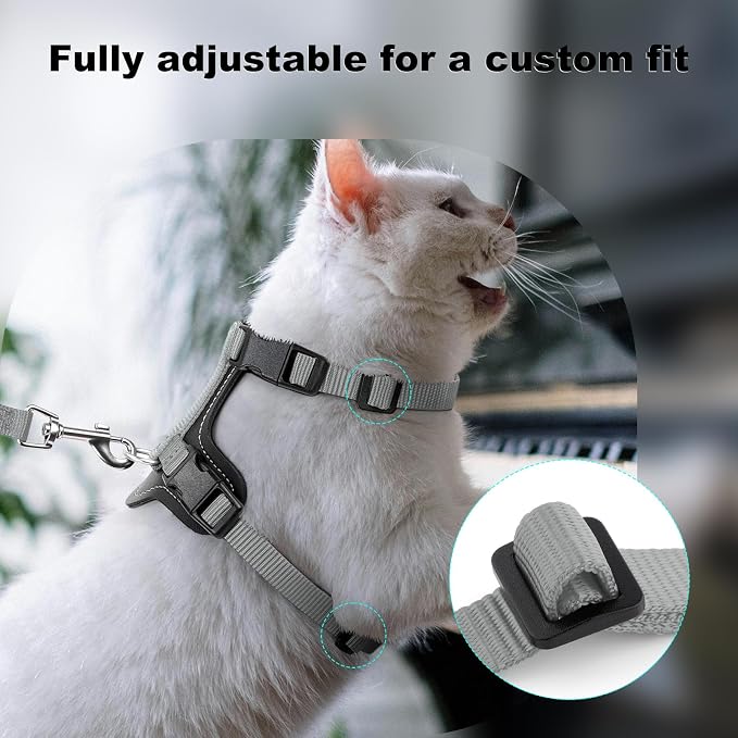 Plutus Pet Adjustable Cat Harness and Leash Set, Quick Release, Escape Proof - Image 5