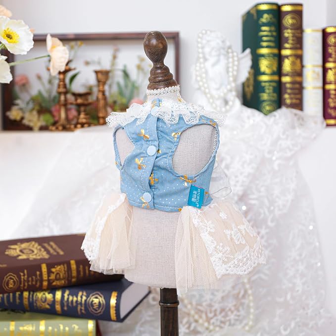 Fashion Sweet Puppy Dog Blingbling Princess Skirt Pet Dog Lace Cake Camisole - Image 4