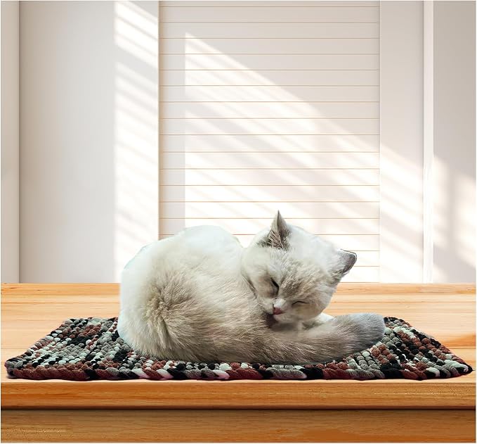 Cat Window Sill Pet Pad Window Perch, Knitted Windowsill Pet Mat Pillow Seat Bed by INNOYUMLIN