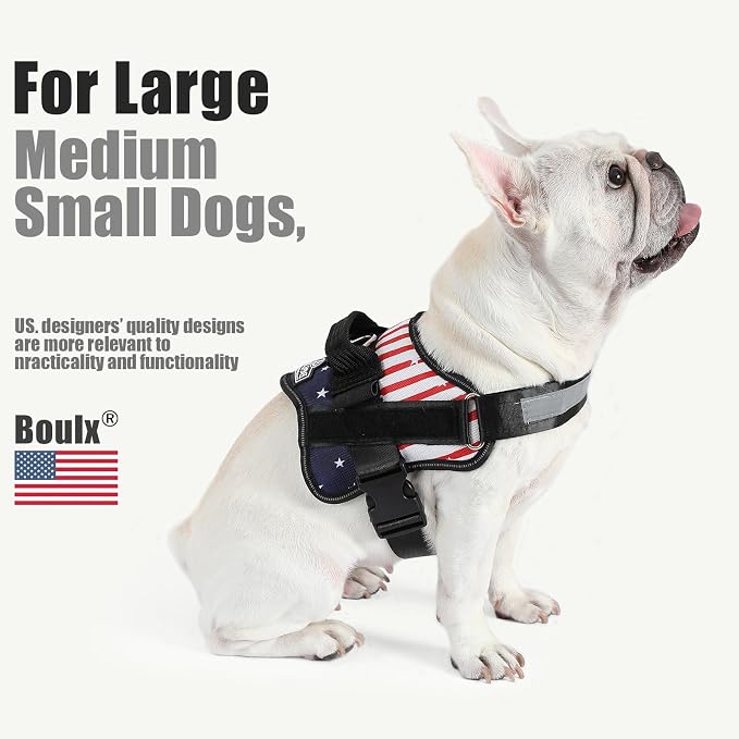 Bolux Dog Harness, No-Pull Reflective Dog Vest, Breathable Adjustable Pet - Image 4