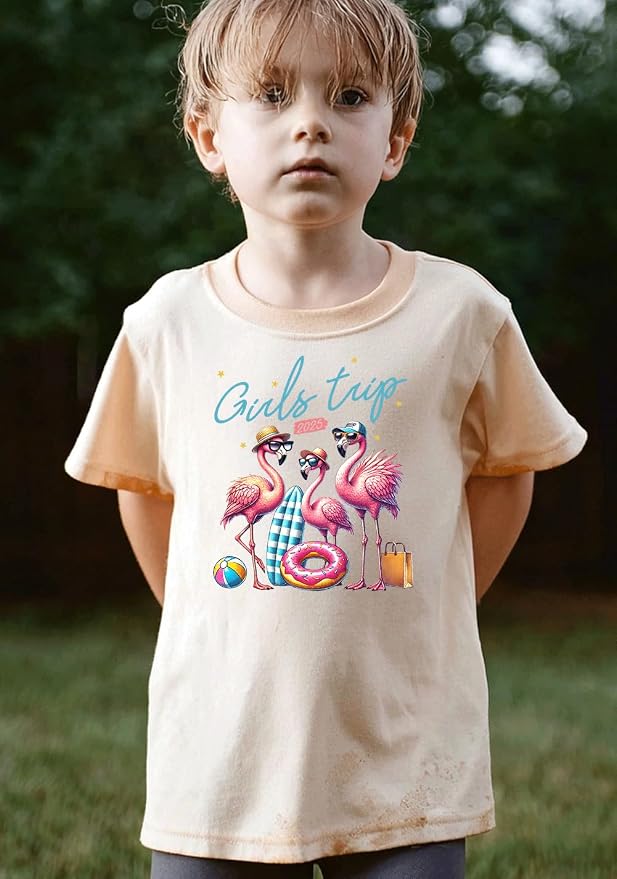 Kids Toddler Little Boys Girls T-Shirt Short Sleeve Funny Animals Graphic - Image 3