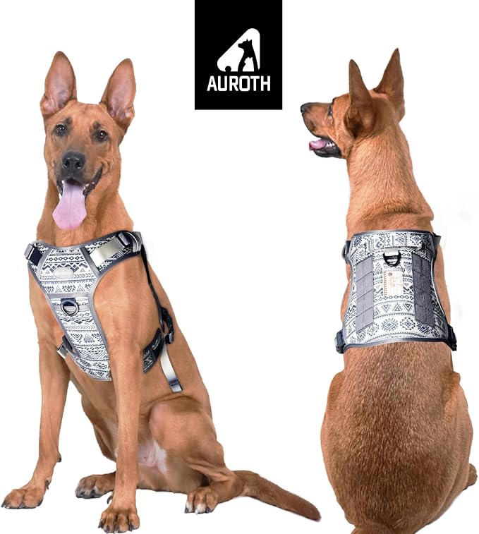 AUROTH Tactical Dog Harness for Large Dogs No Pull Adjustable Pet Harness - Image 2
