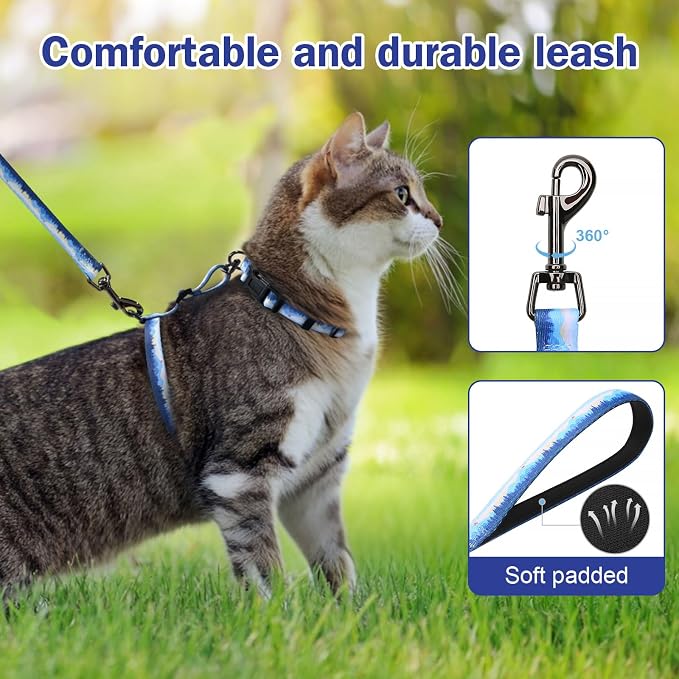 Hikiko Cat Harness and Leash Set Escape Proof Adjustable Walking Travel Soft - Image 4