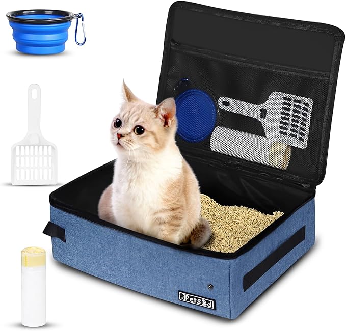 Petskd Portable Cat Travel Litter Box by Petskd