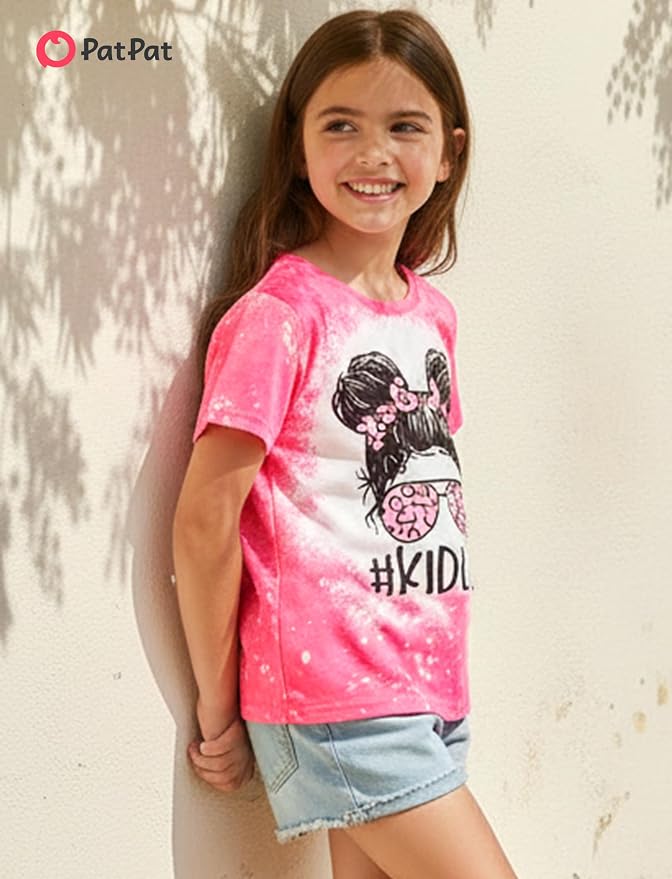 PATPAT Girls Crewneck Short Sleeve Graphic Tees Animal Print Shirts Cute Summer - Image 4