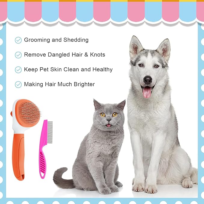 Cat Brushes for Indoor Cats, Dog Brush for Shedding - Image 4
