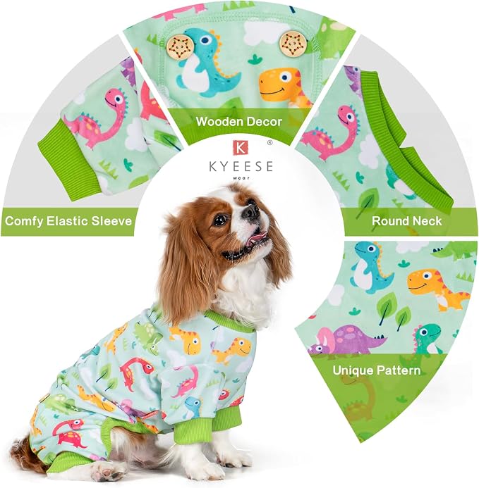 KYEESE Dog Pajamas Soft Outfit Velvet Pjs Comfy Clothes - Image 8