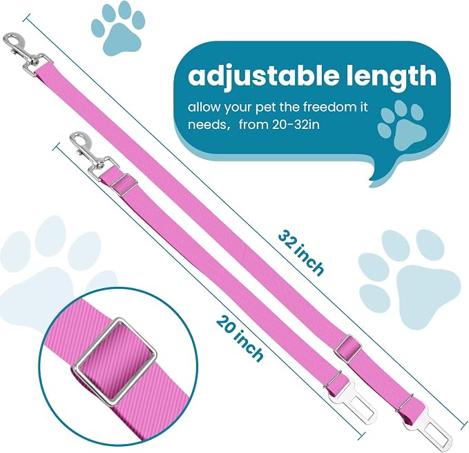 Adjustable pet cat and Dog car seat Belt，SUV, and The Lanyard is Flexible and - Image 2