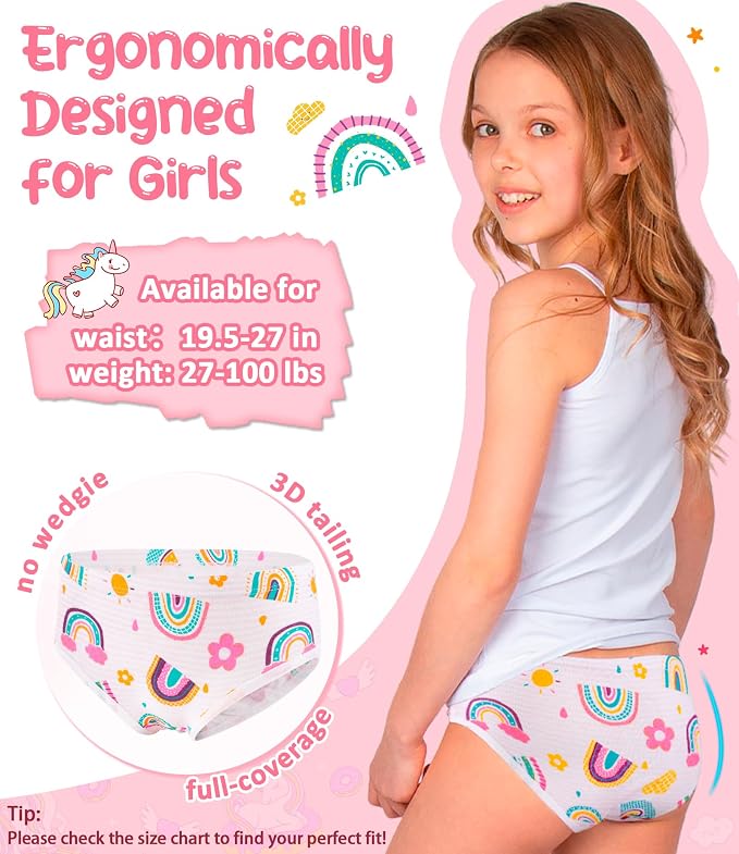 Girls and Toddlers 100% Cotton Underwear Tagless Soft Panties Size 2-3T - Image 5