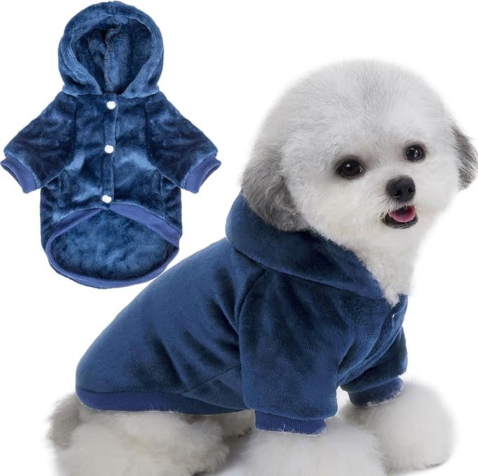 FabriCastle Dog Hoodie Sweater for Small Dogs Boy and Girl, Dog Clothes XS XXS by FabriCastle